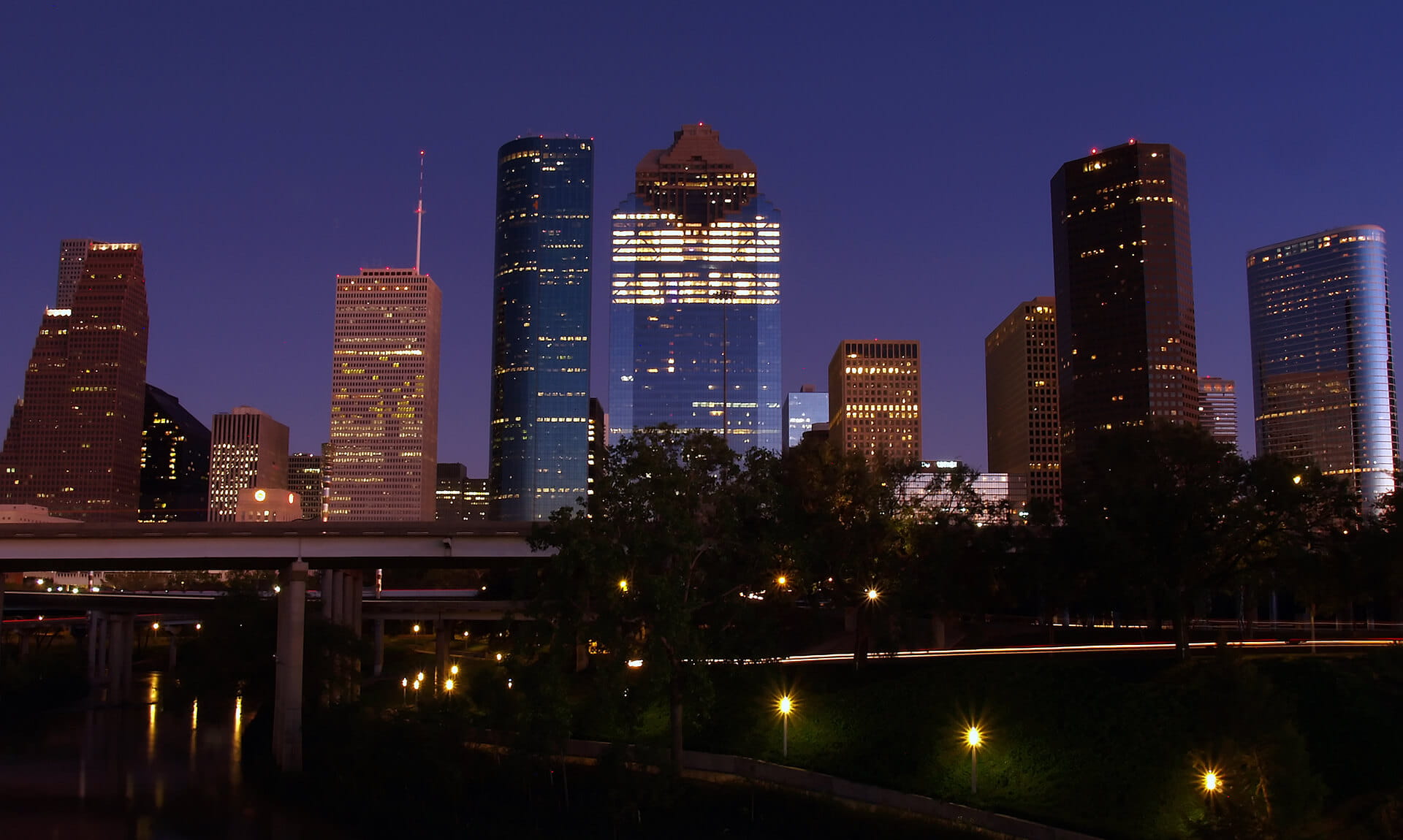 Houston Skyline at Night