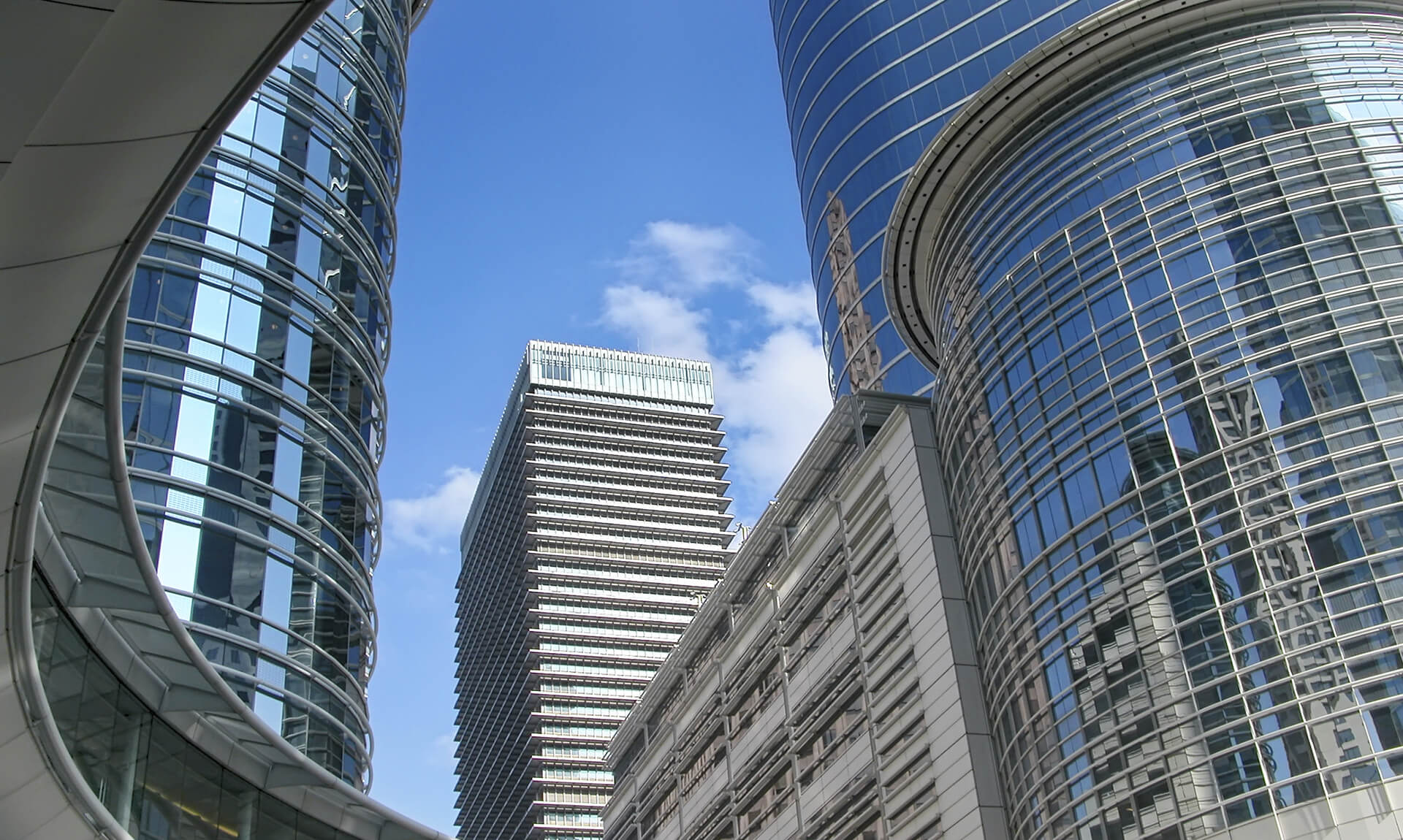 Downtown Houston Skyscrapers against Sky