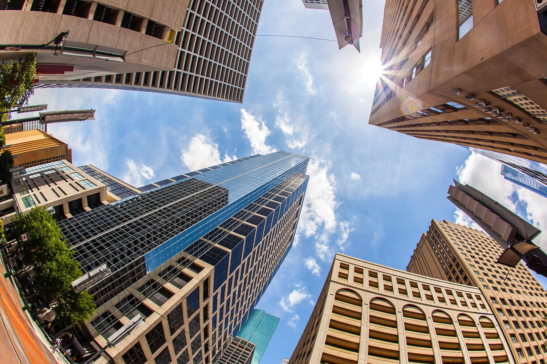 Modern Skyscrapers in Downtown Houston